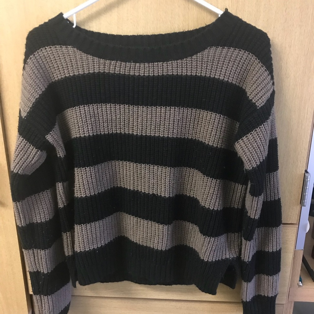 Brown and Black Love Rocks Sweater